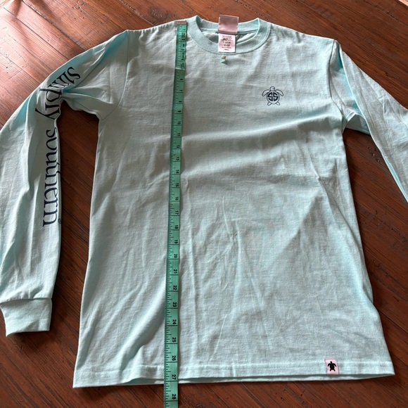 NWOT Simply Southern size S blue turtle long sleeve shirt - Picture 14 of 14